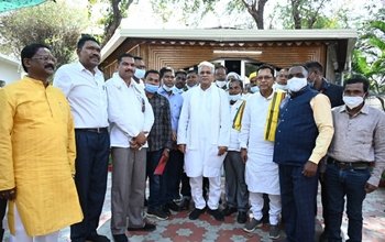 रायपुर : मुख्यमंत्री से अखिल भारतीय राष्ट्रीय गोड़ अमात समाज के सदस्यों ने की सौजन्य मुलाकात