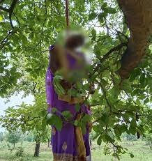 बाड़ी में पेड़ पर मिली महिला की लाश, फंदे पर लटकी थी मृतका