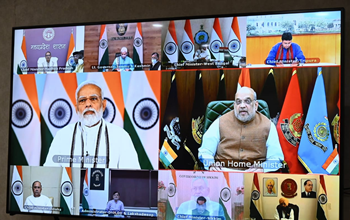 कोविड-19 संक्रमण के संबंध में प्रधानमंत्री मोदी की आयोजित बैठक में मुख्यमंत्री भूपेश बघेल अपने रायपुर स्थित निवास कार्यालय से वीडियो कॉन्फ्रेंसिंग के जरिए शामिल हुए...