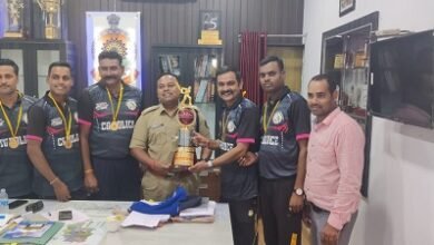 दुर्ग रेंज पुलिस के जवानों ने 36 रनों से जीत दर्ज कर, शंकराचार्य क्रिकेट कॉरपोरेट लीग टूर्नामेंट पर जमाया कब्जा
