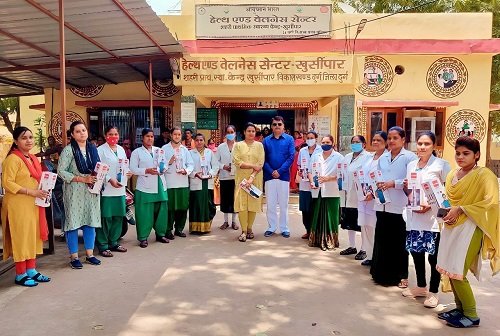 नर्स डे पर BJP पार्षद दया सिंह ने किया सम्मान: शहरी प्राथमिक स्वास्थ्य केंद्र में आयोजन