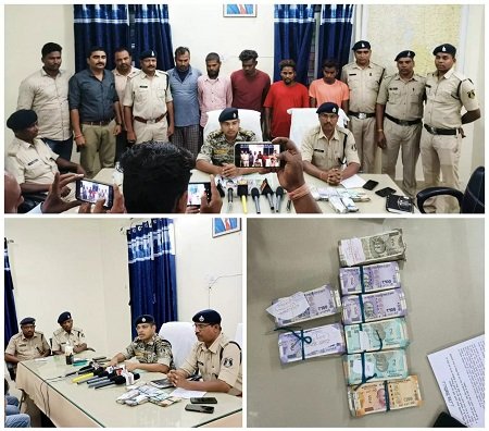 शराब भठ्ठी में हुई चोरी का खुलासा, कर्मचारी सहित 5 आरोपी चढ़े पुलिस के हत्थे...