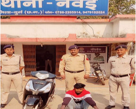 AVATOR स्कुटी चोर को नेवई पुलिस ने किया गिरफ्तार, भेजा गया जेल...