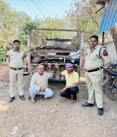 कबाड़ी कारोबारी से कबाड़ का माल जप्त, वाहन सहित कबाडी का लाखो का माल बरामद...