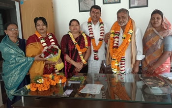उप नेता प्रतिपक्ष बनने के बाद दया सिंह ने की जिलाध्यक्ष बिचपुरिया से मुलाकात, दायित्व के लिए संगठन का माना आभार