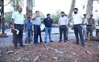नेहरू नगर चौक से मिनीमाता चौक तक सौंदर्यीकरण कार्य में विलंब, कलेक्टर ने जताई ठेका एजेंसी पर सख्त नाराजगी