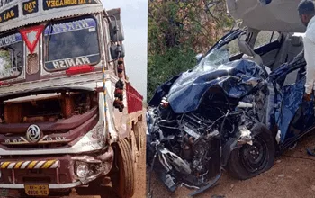 एक ही परिवार के तीन लोगों की सड़क हादसे में हुई मौत: एक दिन पहले ली थी नई कार, देवस्थान से लौटते वक्त हुआ हादसा...