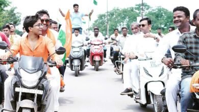 भाजपा भिलाई की स्वतंत्रता दिवस पर बाइक रैली...