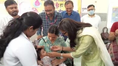 दुर्ग जिले में पल्स पोलियो अभियान के प्रथम दिवस में आशातित उपलब्धि...