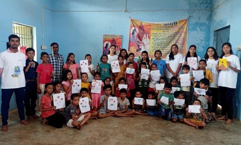 युवोदय दुर्ग के दूत युवाओं ने करगड़ीह में बच्चों के बीच सृजनात्मकता और पर्यावरण संरक्षण को बढ़ावा देने किया आयोजन...