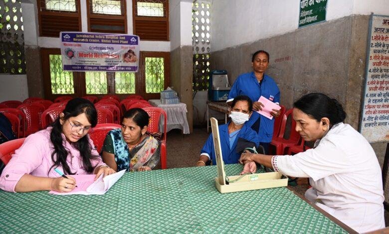 भिलाई इस्पात कल्याण चिकित्सालय में ‘मिशन लक्ष्मी’ के तहत 58 महिलाओं का हुआ स्वास्थ्य परीक्षण...