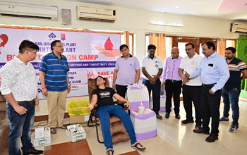 सेल-बीएसपी के सिंटर प्लांट विभाग ने किया रक्तदान शिविर का आयोजन...