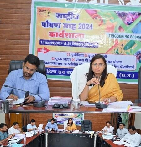 सक्षम आंगनबाड़ी एवं पोषण 2.0 अंतर्गत 01 सितम्बर 2024 से 30 सितम्बर 2024 तक पोषण माह का आयोजन