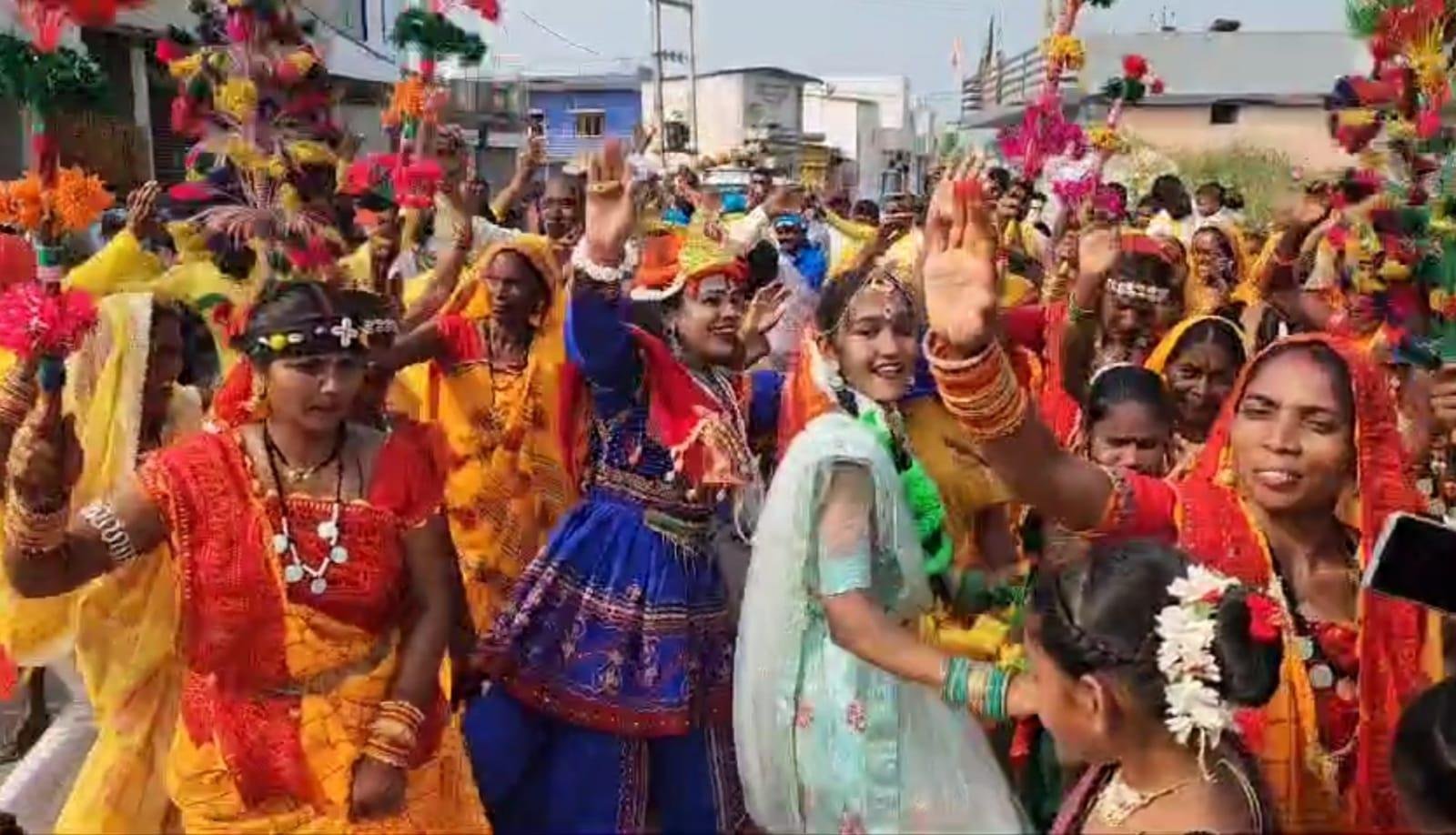 श्री राधा कृष्ण मूर्ति प्राण प्रतिष्ठा कार्यक्रम में सम्मिलित हुए विधायक ललित चंद्राकर...