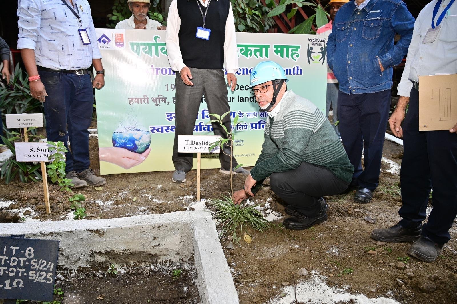 बीएसपी के रेल एवं स्ट्रक्चरल मिल में वृक्षारोपण...