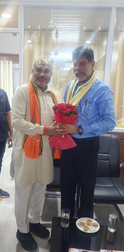 दुर्ग ग्रामीण विधायक ललित चंद्राकर ने किरण सिंह देव जी को पुन: भाजपा प्रदेश अध्यक्ष निर्वाचित होने पर दी हार्दिक शुभकामनाएं