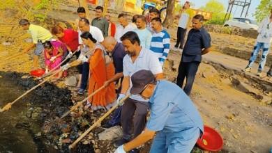 महापौर, एमआईसी,पार्षदो सहित सैकड़ों नागरिको ने तालाब का सफाई लिया संकल्प,स्वच्छता के लिए श्रमदान....