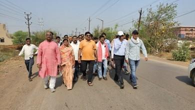 महाराजा चौक से पुलगांव तक सड़क चौड़ीकरण, विधायक गजेन्द्र यादव ने इंजिनियर की टीम के साथ किया स्थल का निरिक्षण...