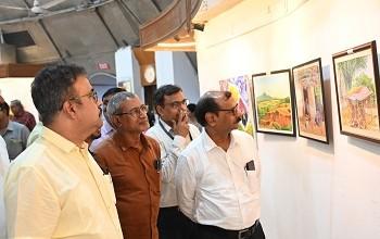 नेहरु आर्ट गैलरी में गौतम सील की चित्रकला प्रदर्शनी उद्घाटित...