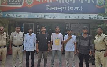 मारपीट बलवा के 05 आरोपी एवं 02 विधि से संघर्षरत बालक पुलिस की गिरफ्त में...