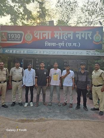 मारपीट बलवा के 05 आरोपी एवं 02 विधि से संघर्षरत बालक पुलिस की गिरफ्त में...