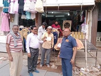 सुपेला संडे बाजार सड़क के ऊपर व्यापार करने वालों पर निगम ने फिर की कार्रवाई...