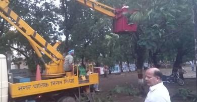आंधी-पानी से मची तबाही: खुद सड़कों पर उतरे भिलाई महापौर नीरज पाल, राहत कार्यों का लिया जायज़ा...