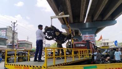 ऑपरेशन - सुरक्षा" अभियान के तहत पावर हाउस, कुम्हारी, सुपेला ओवर ब्रिज के नीचे एवं नेहरू नगर, इंदिरा मार्केट में नो पार्किग में खडी कुल 91 वाहनो पर की गई कार्यवाही...