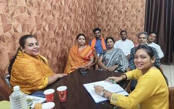 सांस्कृति प्रभारी श्रीमती हर्षिका संभव जैन द्वारा समिति के सदस्यों के साथ अपनी पहली समीक्षा बैठक...