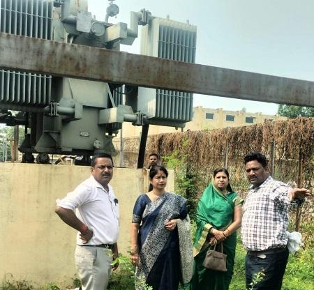 फिल्टर प्लांट में चल रहे विद्युत मेंटेनेंस कार्य व 24 एमएलडी में मोटर पम्प संधारण का कार्य का औचक निरीक्षण करने पहुंची, महापौर अलका बाघमार... 1 फिल्टर प्लांट में चल रहे विद्युत मेंटेनेंस कार्य व 24 एमएलडी में मोटर पम्प संधारण का कार्य का औचक निरीक्षण करने पहुंची, महापौर अलका बाघमार...