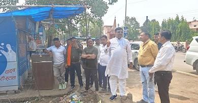 शीतला सब्जीमंडी का उन्नयन कार्य- विधायक गजेंद्र यादव ने किया निरिक्षण...