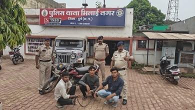 सशक्त एप के माध्यम से थाना भिलाई नगर क्षेत्र मे चोरी हुये मोटर सायकल को बरामद करने में मिली सफलता....