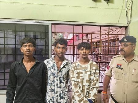 पुलिस को लूट की घटना करने वाले आरोपियों को गिरफ्तार करने मिली सफलता!