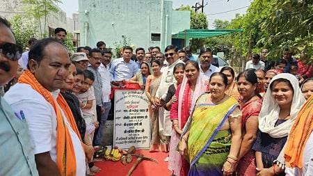 वार्ड 56 में बनेंगे 4 जगह उद्यान, विधायक गजेन्द्र यादव ने किया भूमिपूजन...
