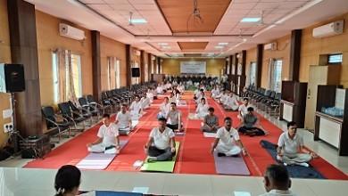 विश्व योग दिवस पर जिला विधिक सेवा प्राधिकरण द्वारा किया गया योग कार्यक्रम का आयोजन...