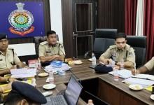 पुलिस अधीक्षक विजय अग्रवाल व्दारा लिया गया समीक्षा बैठक