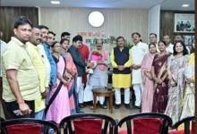दुर्ग सांसद विजय बघेल ने नगर निगम पार्षदों के साथ की उपमुख्यमंत्री अरुण साव से मुलाकात...