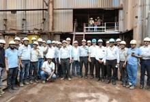सिंटरिंग प्लांट-3 के सिंटर मशीन-2 के आयरन ओर फाइंस बंकर-4 का कैपिटल रिपेयर कार्य संपूर्ण...