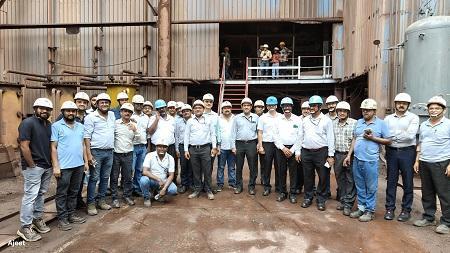 सिंटरिंग प्लांट-3 के सिंटर मशीन-2 के आयरन ओर फाइंस बंकर-4 का कैपिटल रिपेयर कार्य संपूर्ण... 1 सिंटरिंग प्लांट-3 के सिंटर मशीन-2 के आयरन ओर फाइंस बंकर-4 का कैपिटल रिपेयर कार्य संपूर्ण...