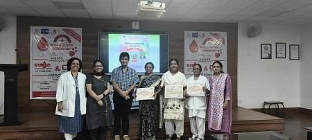 जवाहरलाल नेहरू चिकित्सालय एवं अनुसंधान केंद्र में कर्म शिरोमणि पुरस्कार वितरण समारोह का आयोजन