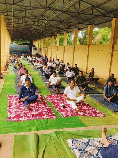 दुर्ग में 03 दिवसीय योग एवं ध्यान शिविर का किया गया आयोजन...