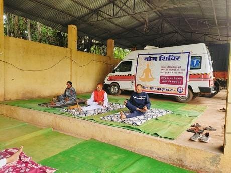 दुर्ग में 03 दिवसीय योग एवं ध्यान शिविर का किया गया आयोजन...