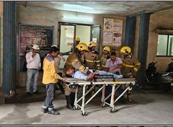 कंप्रेस्ड एयर स्टेशन-4 में आपदा प्रबंधन मॉक ड्रिल का सफल आयोजन...