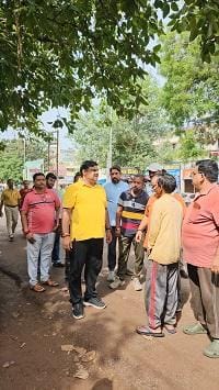 धमधा नाका अंडरब्रिज से अग्रसेन चौक तक फोरलेन सड़क, विधायक गजेन्द्र यादव ने किया निरिक्षण....