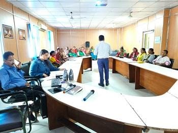 भिलाई इस्पात संयंत्र के प्लेट मिल विभाग में महिला संविदा श्रमिकों हेतु सुरक्षा जागरूकता कार्यक्रम