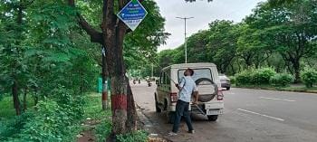 अवैध बैनर-पोस्टर एवं प्रचार सामग्री बीएसपी ने हटवाए...