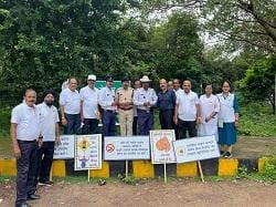 दिशा एवं यातायात पुलिस दुर्ग द्वारा सड़क सुरक्षा जागरूकता अभियान