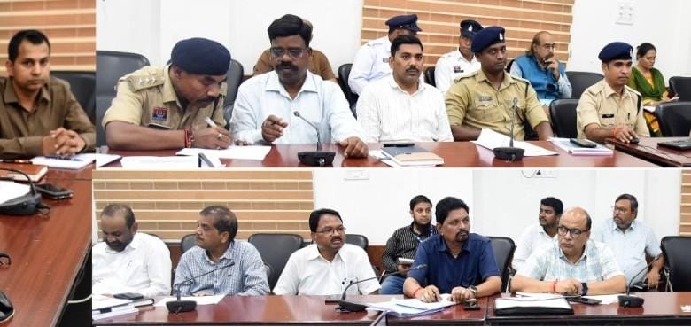 कलेक्टर की अध्यक्षता में जिला स्तरीय सड़क सुरक्षा समिति की बैठक संपन्न...