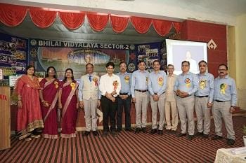 बीएसपी भिलाई विद्यालय में शिक्षक अभिनंदन समारोह सम्पन्न...