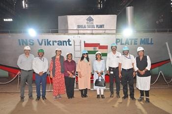 इस्पात मंत्रालय की डिप्टी डाईरेक्टर जनरल सुश्री संतोष का भिलाई इस्पात संयंत्र दौरा : इस्पात निर्माण प्रक्रिया का किया अवलोकन...